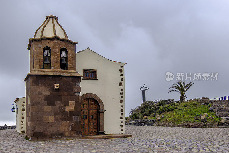 拉戈梅拉，加那利群岛(E) -圣弗朗西斯科教堂在米拉多德伊瓜莱罗